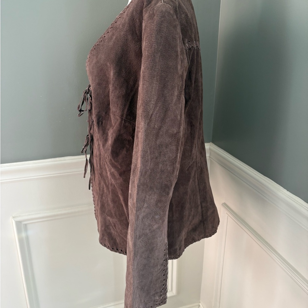 Faded Glory Brown Leather Jacket - Picture 3 of 9